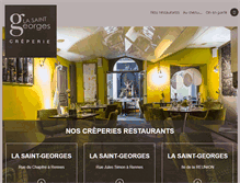 Tablet Screenshot of creperie-saintgeorges.fr